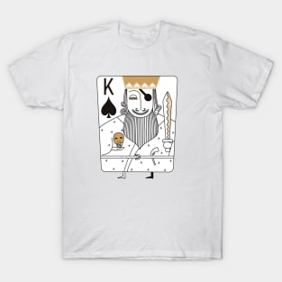 King of spades card love couple valentines T-Shirt